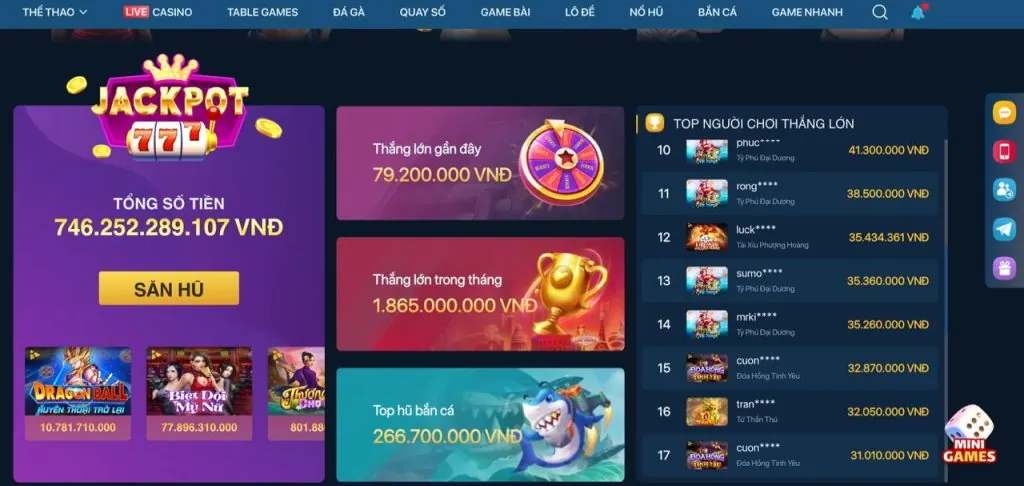 Game slot chủ đề đặc biệt 12betwin